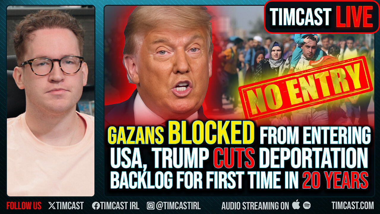 Gazans BLOCKED From Entering US, Trump CUTS Deportation Backlog For First Time In 20 YEARS
