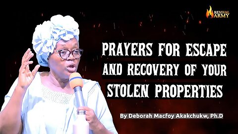 Prayers for Escape and Recovery of your stolen properties