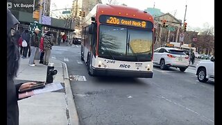 Flushing Main Street N20G MTA CityBus And A Q65 MTA Citybus Also Q26 MTA Citybus