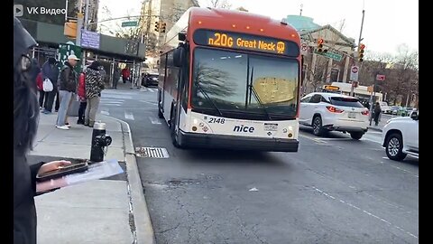 Flushing Main Street N20G MTA CityBus And A Q65 MTA Citybus Also Q26 MTA Citybus