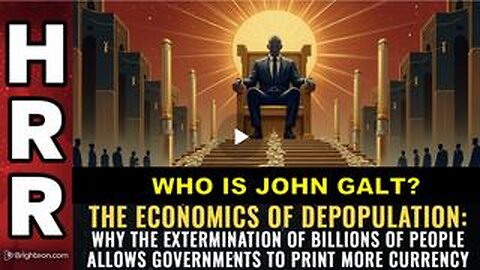 Depopulation Plan: Why Kill Billions of People...WHO IS John Galt?