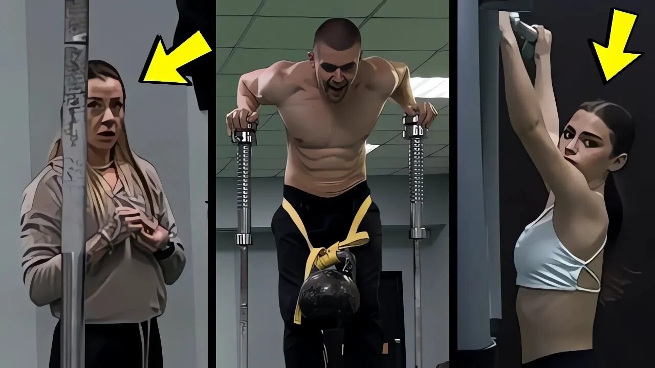 🔥Scaring People in The Gym With Calisthenics #124