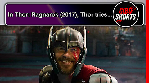 In Thor: Ragnarok (2017), Thor tries to reason with Hulk mid-fight