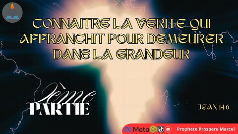 CULTE DU 21/09/2025 THEME : CONNAITRE LA VERITE QUI AFFRANCHIT POUR DEMEURER DANS LA GRANDEUR (2è)