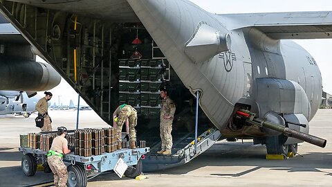 Unloading Monstrously Powerful US AC-130 Gunship After Scary Mission