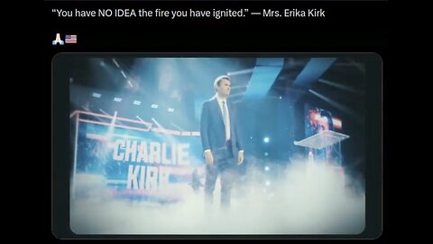 ERIKA KIRK- "You have NO IDEA the fire you have ignited."- The White House 9 18 2025 