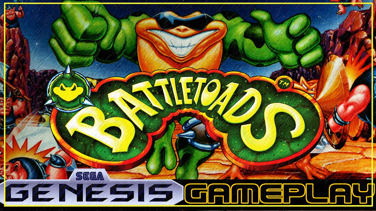 GAMPELAY Battletoads-SEGA GENESIS-