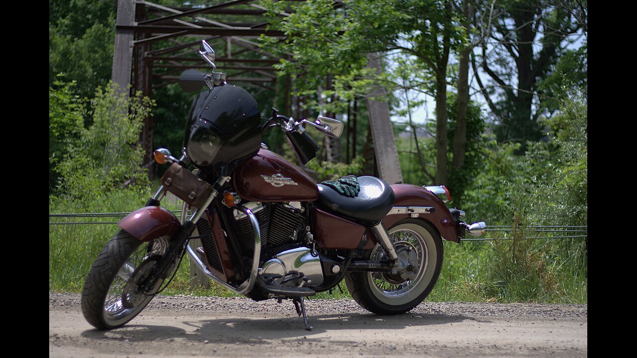 Exploring hidden gems on my Honda Shadow