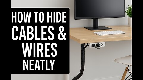 How to Hide Cables & Wires Neatly – Home & Office Setup
