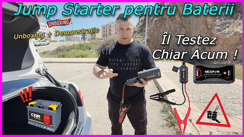 Testez Jump Starter-ul pentru Baterii NEXPOW 1500 Amperi