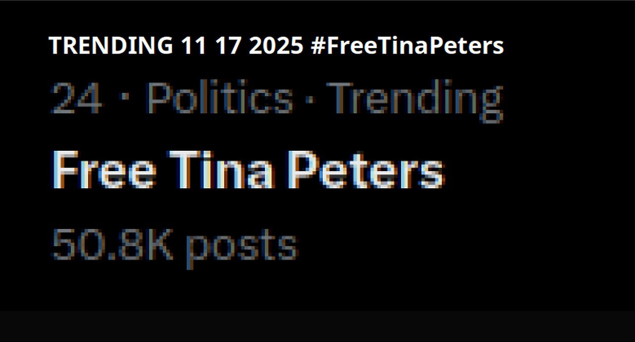 JUAN O SAVIN - Wartime Analysis #FreeTinaPeters - JMC 11 17 2025