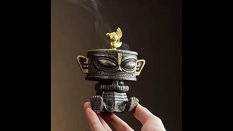 Sanxingdui Creative Incense Burner - Lucky Cloud Mini Hollow Aromatherapy Ornament
