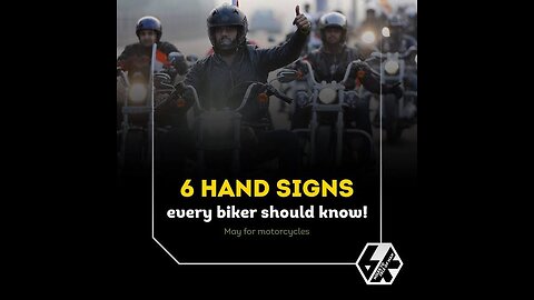 Bikers hand signals