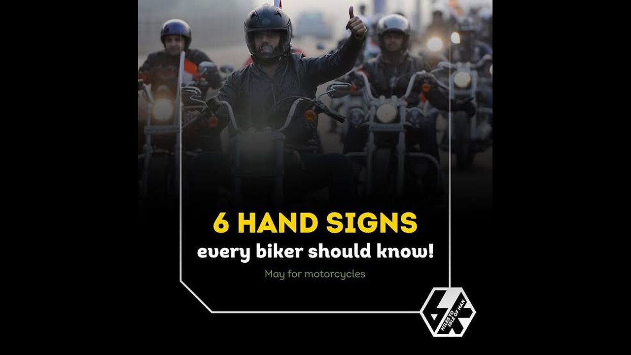 Bikers hand signals