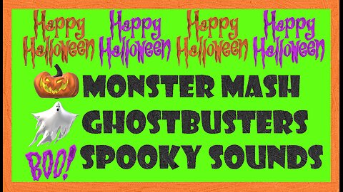 Happy Halloween - Halloween Song Playlist - Moster Mash - Ghostbusters - Spooky Sounds Party Video