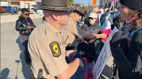 Police Offer Candy to Protesters Outside Broadview ICE Facility on Halloween