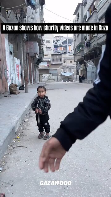 How fake charity videos are made in Gaza