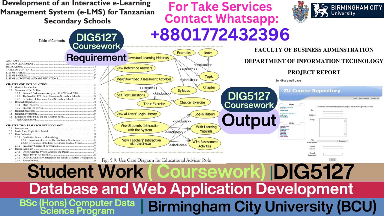 Client Work (Coursework)|DIG5127 E-Learning Platform- Web Dev Submission|Birmingham City University