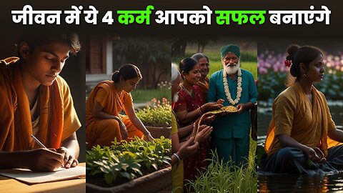 जीवन में ये 4 कर्म आपको सफल बनाएंगे | एक दिल छू लेने वाली कहानी