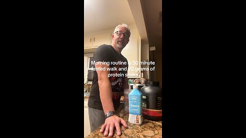 Executive Morning Routine - 30 Minute Fasted Walk and 92 Grams of Protein Shake