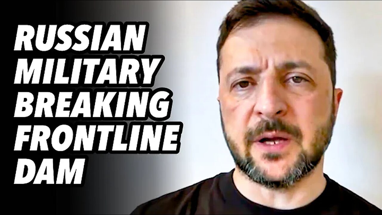 Russian military breaking frontline dam
