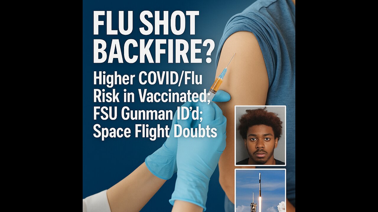 Study Shows Flu/COVID Risk in Vaccinated; FSU Shooting 2 Dead, 5 Hurt – Gunman Was Deputy’s Son