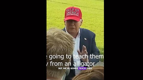 Trump Teaches Inmates to Zigzag from Gators: “Your Chances Go Up 1%”