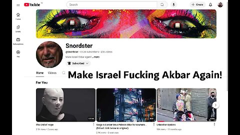 Snordster: Crucifix in a Deathhand and Make Israel Fucking Akbar Again!!