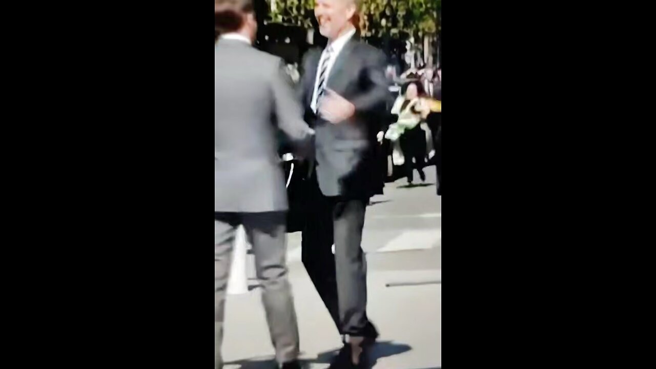 Is the King of Denmark 🇩🇰 wearing an ankle monitor? It’s all pantomime people