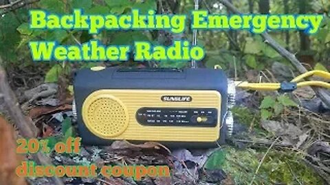 Sunglife Backpacking Weather Radio 20% off