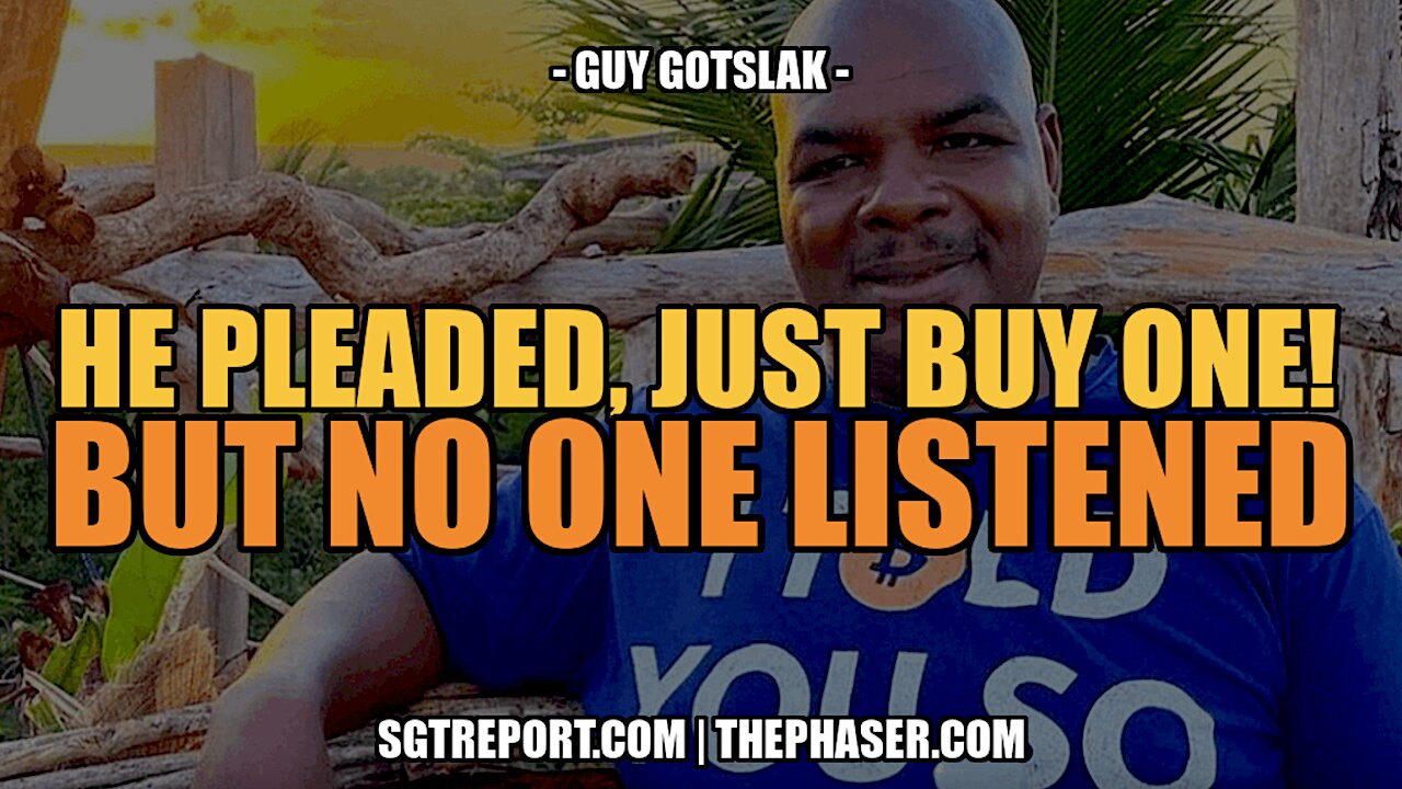 HE PLEADED... JUST BUY ONE!! BUT NO ONE LISTENED.