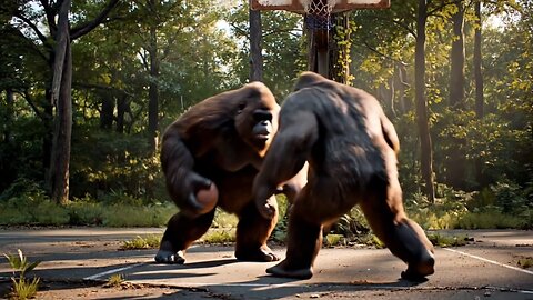Bigfoot plays basketball 🏀