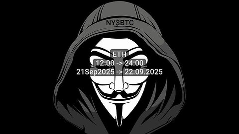 ETH #Prophecy ⬆️?⬇️? 21.Sep.2025(12:00->24:00) 21.09.2025->22Sep2025 09월21일2025->09월22일2025