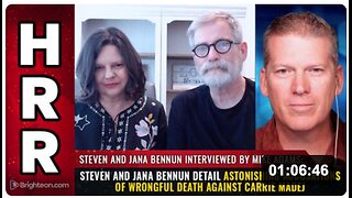 Steven and Jana Bennun detail astonishing accusations of WRONGFUL DEATH against Carrie Madej