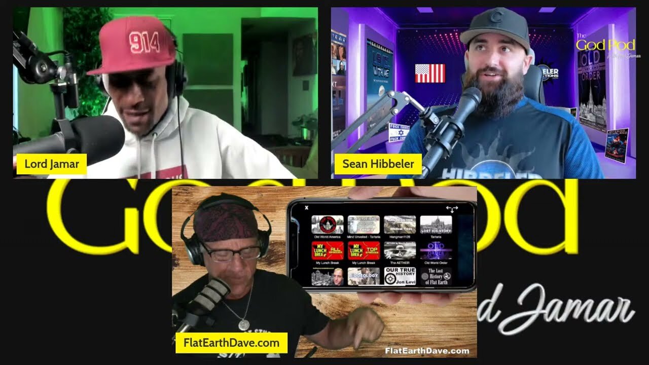[The God Pod With Lord Jamar] Lord Jamar addresses the "professor dave" debacle with guests Sean Hibbeler & Flat Earth Dave. [Jan 15, 2025]