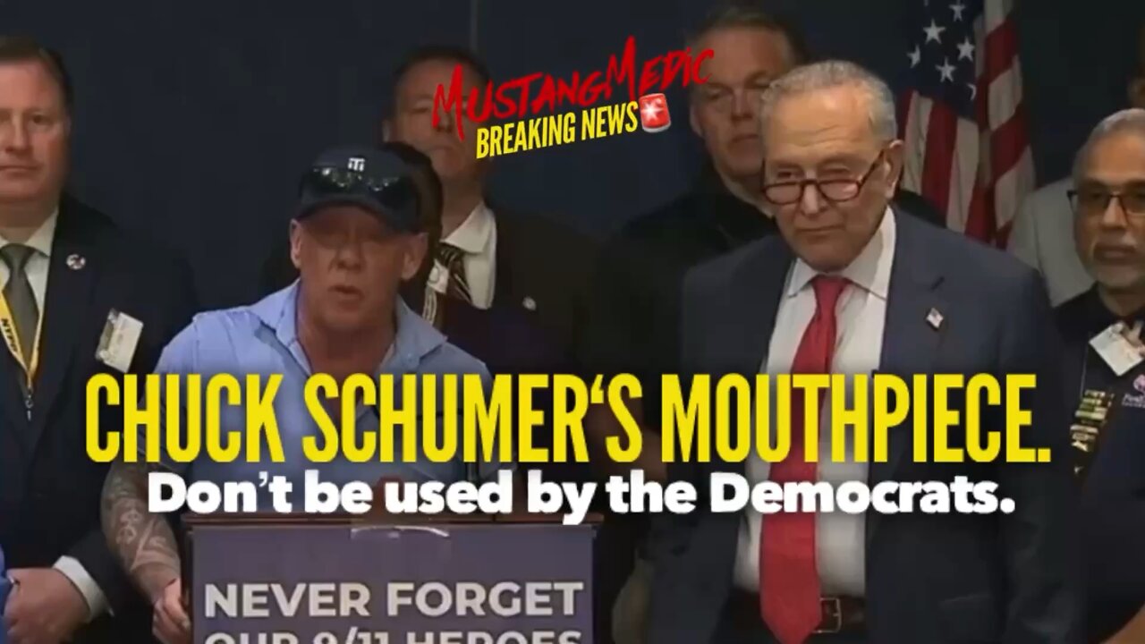 BREAKING NEWS🚨 Chuck Schumer is using a Firefighter to demean RFK Jr.