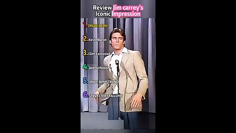 Review Jim carrey's Iconic Impression