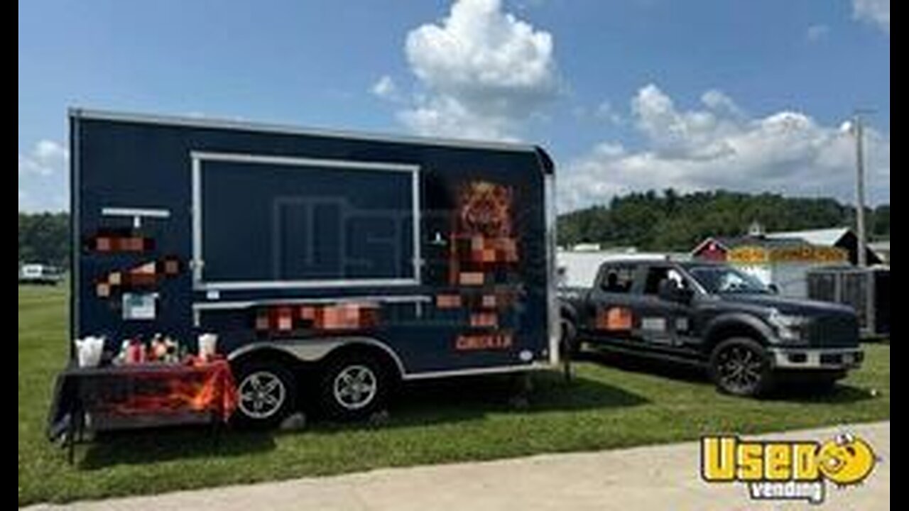 2019 8.5' x 12' Barbecue Food Trailer | Food Concession Trailer for Sale in Ohio!