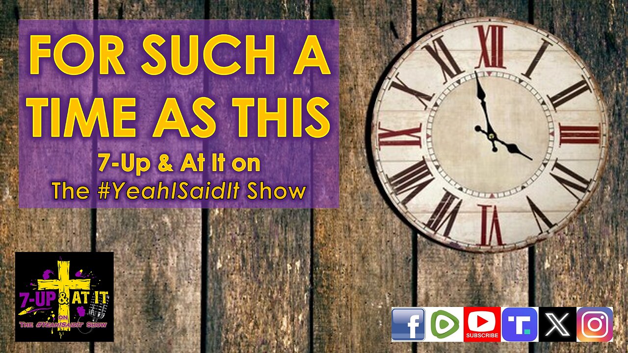 WORD OF THE DAY: ESTHER 4:14 - FOR SUCH A TIME AS THIS