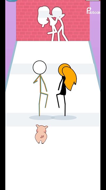 Stick Couple Funny Throw the wall #shorts #ytshorts