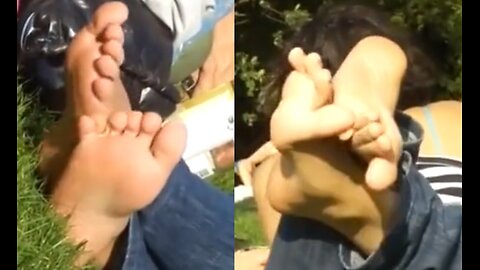 Film 114 - Candid Girl Feet, Incredible Super Active soles - Full 18 Min Vid Available