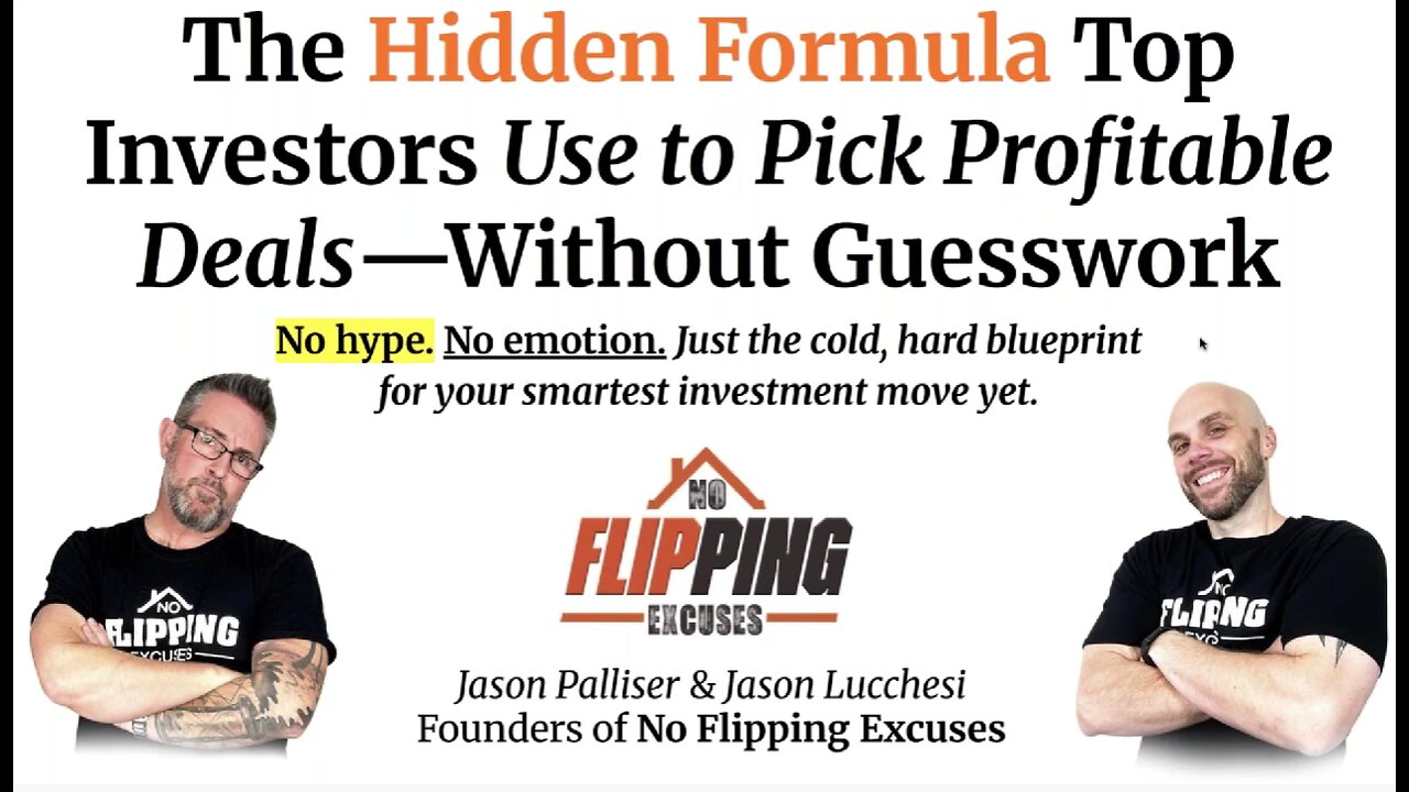 The Hidden Formula top investors use to Pick Deals Without Guesswork - Jason Palliser