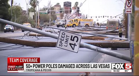 🚨Las Vegas: 50+ Power Poles Damaged across the Las Vegas Valley ~ By FOX5 News 7.2.25