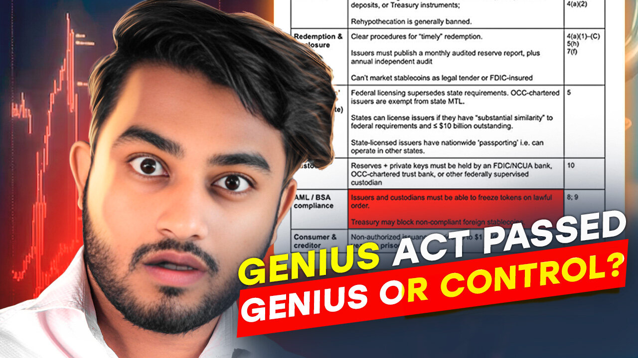 GENIUS Act PASSED: The End of Tether? (What This Means for YOUR Crypto)