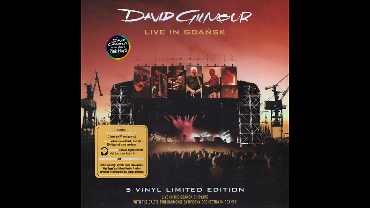 David Gilmour - Live In Gdańsk (Europe) 2008 5xLP