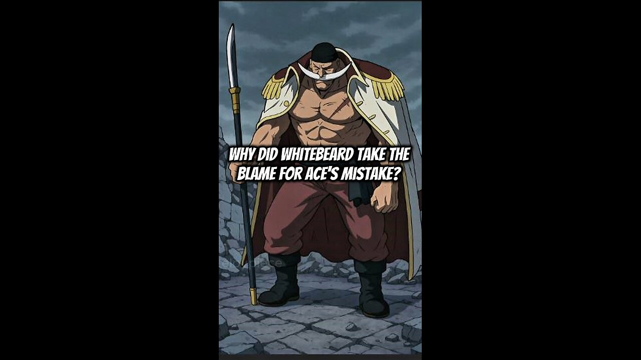Why Did Whitebeard Take The Blame For Ace’s Mistake? #onepiece #strawhats #eloypiece