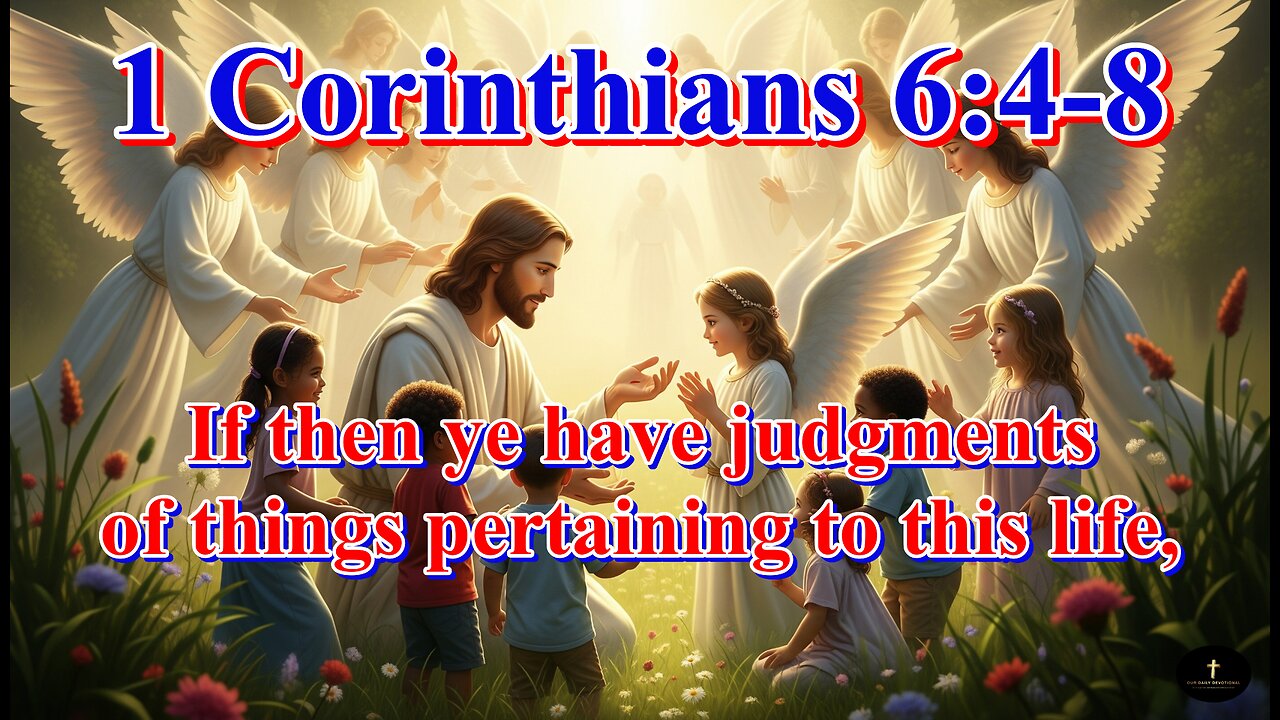 1 Corinthians 6:4-8, set them to judge who are least esteemed in the church.