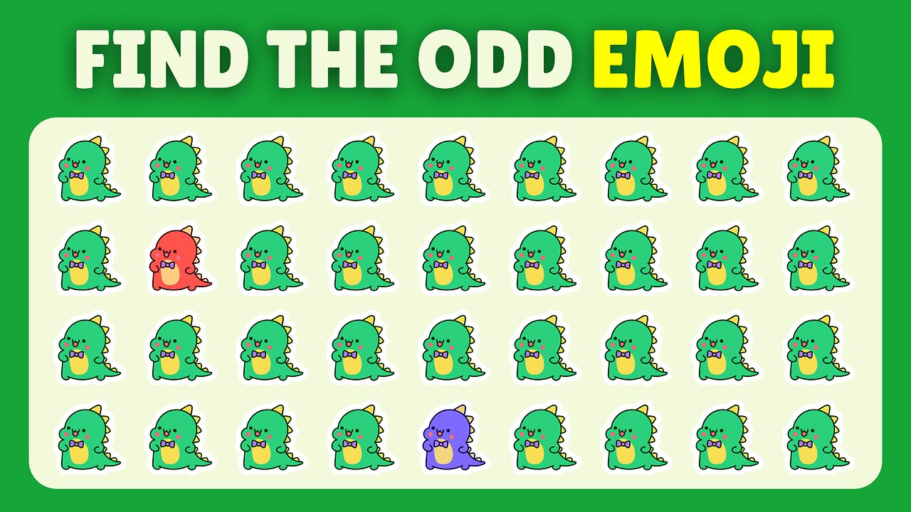 Find the ODD Emoji Out - Nature Edition 🍏🐵🌴 | Easy, Medium, Hard - Emoji Quiz