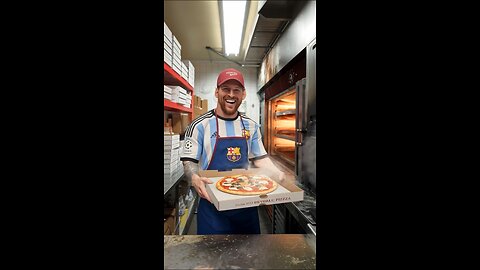 📦🍕 What if Messi Delivered Your Pizza? | AI Video 😂⚽