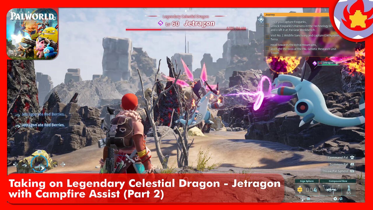 Taking on Legendary Celestial Dragon - Jetragon with Campfire Assist (Part 2) | Palworld
